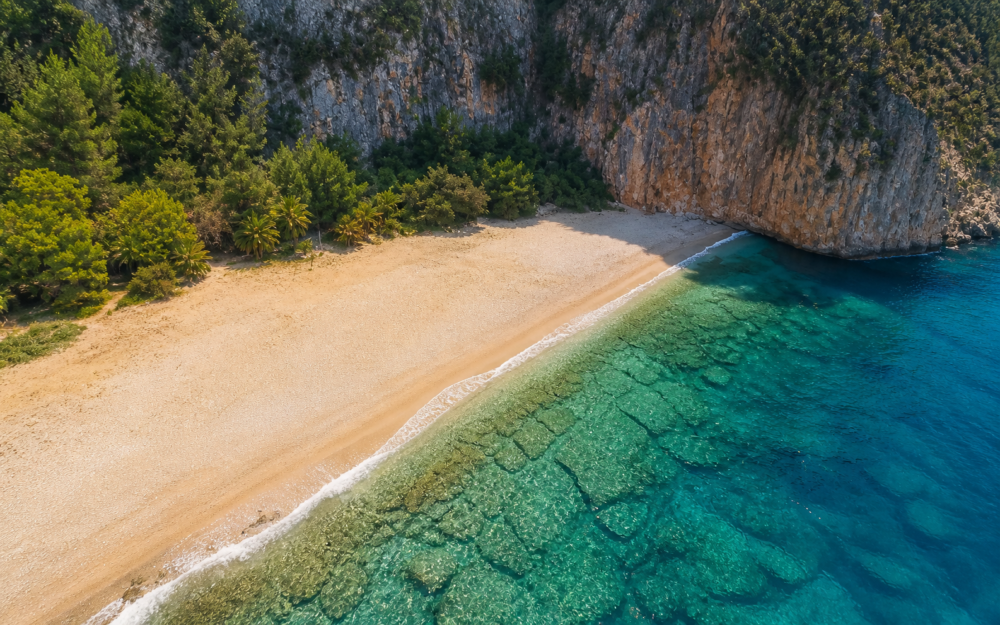 Butterfly-Valley Butterfly Valley from the sea — a breathtaking stop on a Fethiye yacht charter