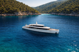 Reach your destination fast and in comfort on a motor superyacht.