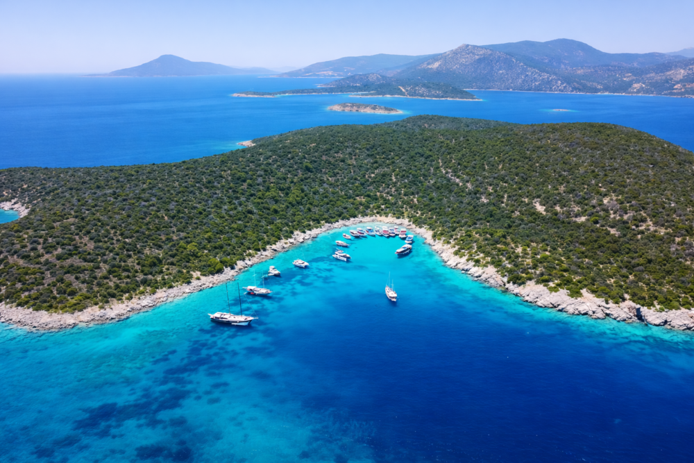 Orak Island in Bodrum