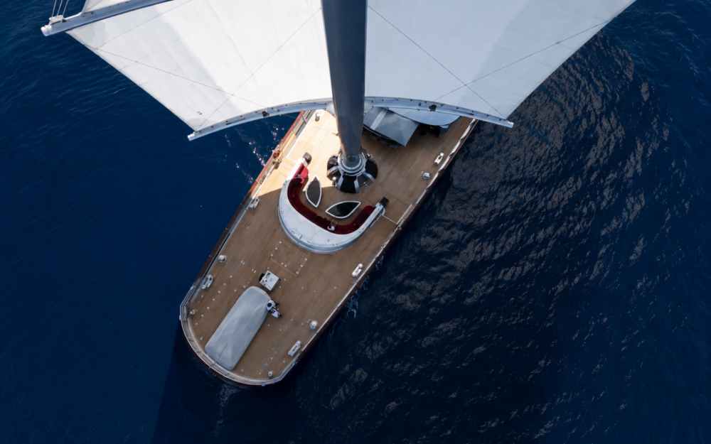 Luxury yacht charter in Turkey, Sailing Through Deep Blue Serenity.