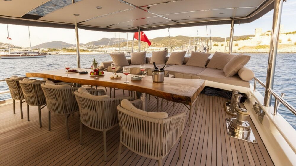 The Blue Sea Gulet Aft Deck