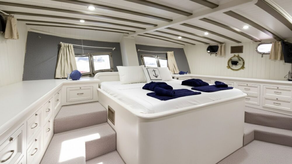 The Blue Sea Gulet Master Cabin