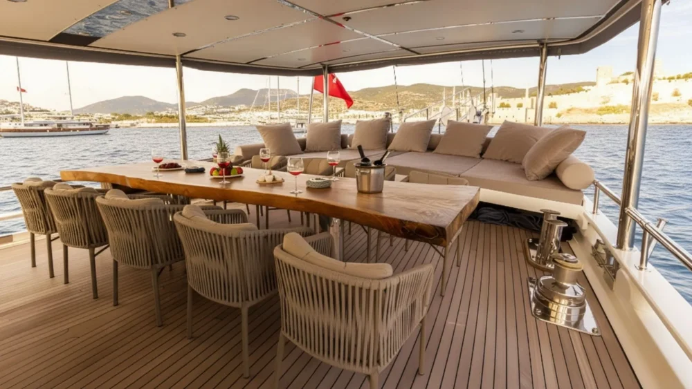 The Blue Sea Gulet Aft Deck